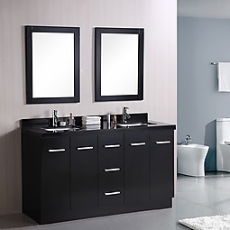 Cosmo 60" Double Sink Vanity Set Product List Image