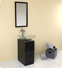 Fresca - Brilliante - (Espresso) Bathroom Vanity w/ Satin Nickel Faucet - FVN6117ES