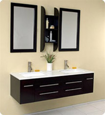 Fresca - Bellezzo - (Espresso) Bathroom Vanity w/ Cultured Marble Countertop - FVN6119UNS