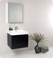 Fresca - Nano - (Black) Bathroom Vanity w/ Blum Storage System - FVN8006BW