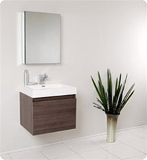 Fresca - Nano - (Gray Oak) Bathroom Vanity w/ Blum Storage System - FVN8006GO