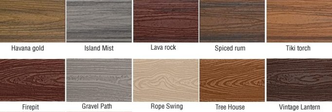 trex colors for decking