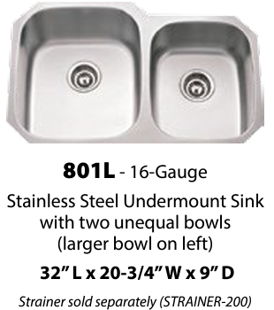 801L Double Sink