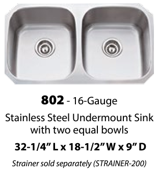 802 Double Sink