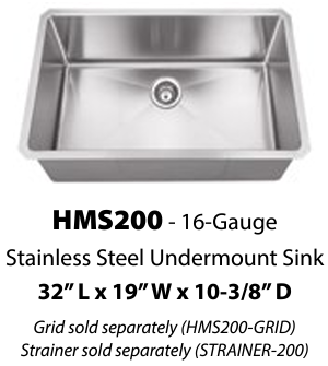 HMS200 Stainless Steel Sink