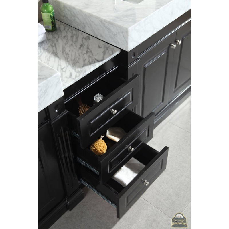 Odyssey 88" Double Sink Vanity Set with Trough Style Sinks ...