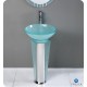 Fresca Vitale Modern Glass Bathroom Vanity w/ Mirror