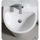 Fresca Parma White Pedestal Sink w/ Medicine Cabinet - Modern Bathroom Vanity