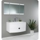 Fresca Energia White Modern Bathroom Vanity w/ Three Panel Folding Mirror