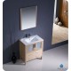 Fresca Torino 30" Light Oak Modern Bathroom Vanity w/ Integrated Sink