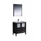 Fresca Torino 30" Espresso Modern Bathroom Vanity w/ Integrated Sink