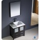 Fresca Torino 30" Espresso Modern Bathroom Vanity w/ Vessel Sink