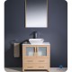 Fresca Torino 30" Light Oak Modern Bathroom Vanity w/ Vessel Sink