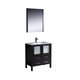 Fresca Torino 30" Espresso Modern Bathroom Vanity w/ Integrated Sink