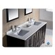 Fresca Oxford 60" Espresso Traditional Double Sink Bathroom Vanity w/ Side Cabinet