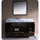 Fresca Oxford 60" Mahogany Traditional Bathroom Vanity w/ 2 Side Cabinets