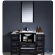 Fresca Torino 48" Espresso Modern Bathroom Vanity w/ 2 Side Cabinets & Integrated Sink