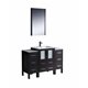 Fresca Torino 48" Espresso Modern Bathroom Vanity w/ 2 Side Cabinets & Integrated Sink