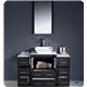 Fresca Torino 48" Espresso Modern Bathroom Vanity w/ 2 Side Cabinets & Vessel Sink