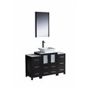 Fresca Torino 48" Espresso Modern Bathroom Vanity w/ 2 Side Cabinets & Vessel Sink