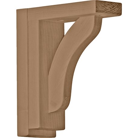 2 1/2"W x 6 1/4"D x 7 1/2"H Reece Shelf Bracket, Alder