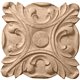 3 1/2"W x 3 1/2"H x 5/8"P Acanthus Rosette