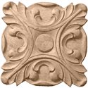 3 1/2"W x 3 1/2"H x 5/8"P Acanthus Rosette