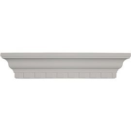 22 3/4"W x 16 1/4"P x 4 5/8"H Dentil Corner Shelf