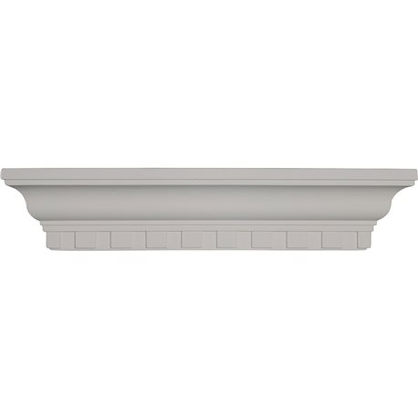 22 3/4"W x 16 1/4"P x 4 5/8"H Dentil Corner Shelf