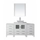 Dior 66" Single Bathroom Vanity Cabinet Set in White