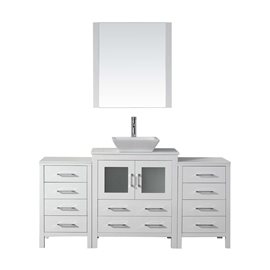 Dior 66" Single Bathroom Vanity Cabinet Set in White