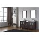 Dior 66" Double Bathroom Vanity Cabinet Set in Espresso