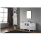 Dior 64" Single Bathroom Vanity Cabinet Set in White