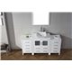 Dior 66" Single Bathroom Vanity Cabinet Set in White