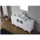 Dior 66" Single Bathroom Vanity Cabinet Set in White