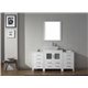 Dior 66" Single Bathroom Vanity Cabinet Set in White