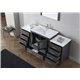 Dior 68" Single Bathroom Vanity Cabinet Set in Zebra Grey