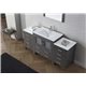 Dior 68" Single Bathroom Vanity Cabinet Set in Zebra Grey