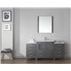 Dior 68" Single Bathroom Vanity Cabinet Set in Zebra Grey