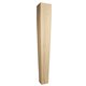 Four Sided Tapered Wood Post 5" X 5" X 35-1/2" Species: Rubb