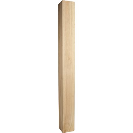 Square Wood Post 3-1/2" X 3-1/2" X 42" Species: Rubberwood 