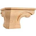 Rounded Pedestal Foot Corner 6-3/4"*6-3/4" x 4-1/2" Species: