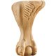 Carved Ball and Claw Leg 4-1/2" x 4-1/2" x 8" Species: Rub