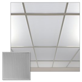 Polyline 24" x 24" Frosted Ceiling Tiles