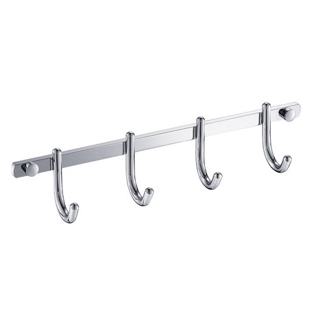 Fresca Curved Bathroom Hooks (x4) - Chrome