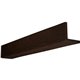 4"W x 4"H x 10'L 2-Sided (L-beam) Rough Sawn Endurathane Faux Wood Ceiling Beam, Espresso Finish