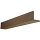 4"W x 4"H x 10'L 2-Sided (L-beam) Rough Sawn Endurathane Faux Wood Ceiling Beam, Espresso Finish