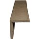 4"W x 4"H x 10'L 2-Sided (L-beam) Rough Sawn Endurathane Faux Wood Ceiling Beam, Espresso Finish