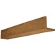 4"W x 4"H x 10'L 2-Sided (L-beam) Rough Sawn Endurathane Faux Wood Ceiling Beam, Espresso Finish