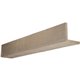 4"W x 4"H x 10'L 2-Sided (L-beam) Rough Sawn Endurathane Faux Wood Ceiling Beam, Espresso Finish